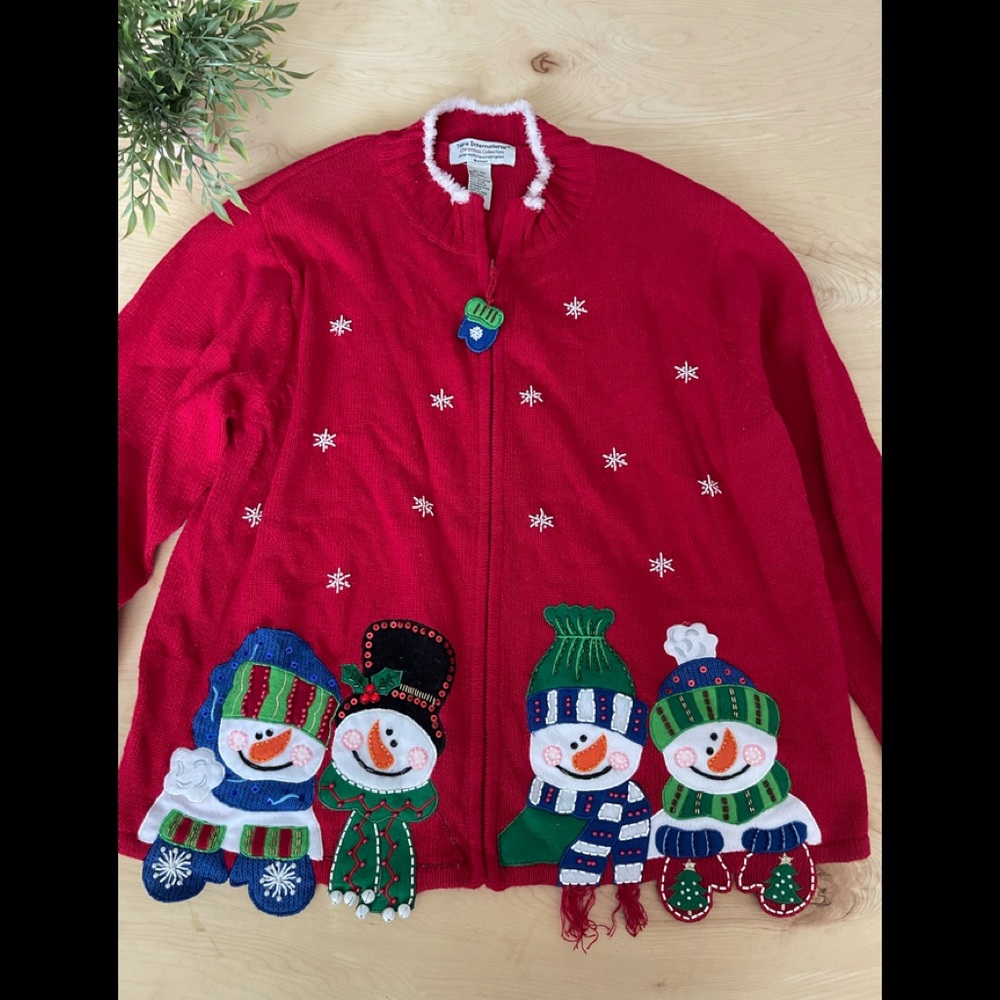 Christmas🎄Holiday “Ugly Sweater”sweater snowman☃️